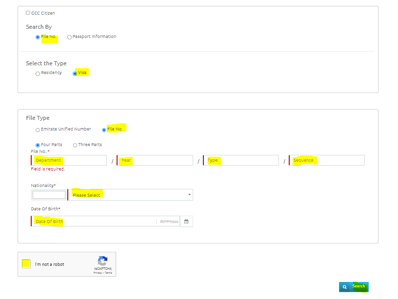 icp uae visa status check (steps with pic)