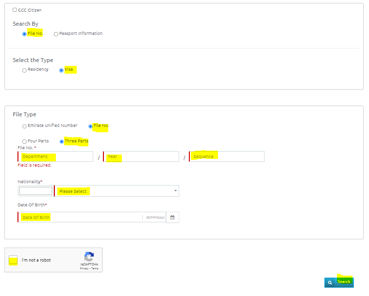 icp uae visa status check (steps with pic)