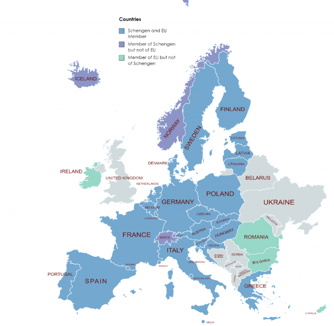 list of schengen countries 2023