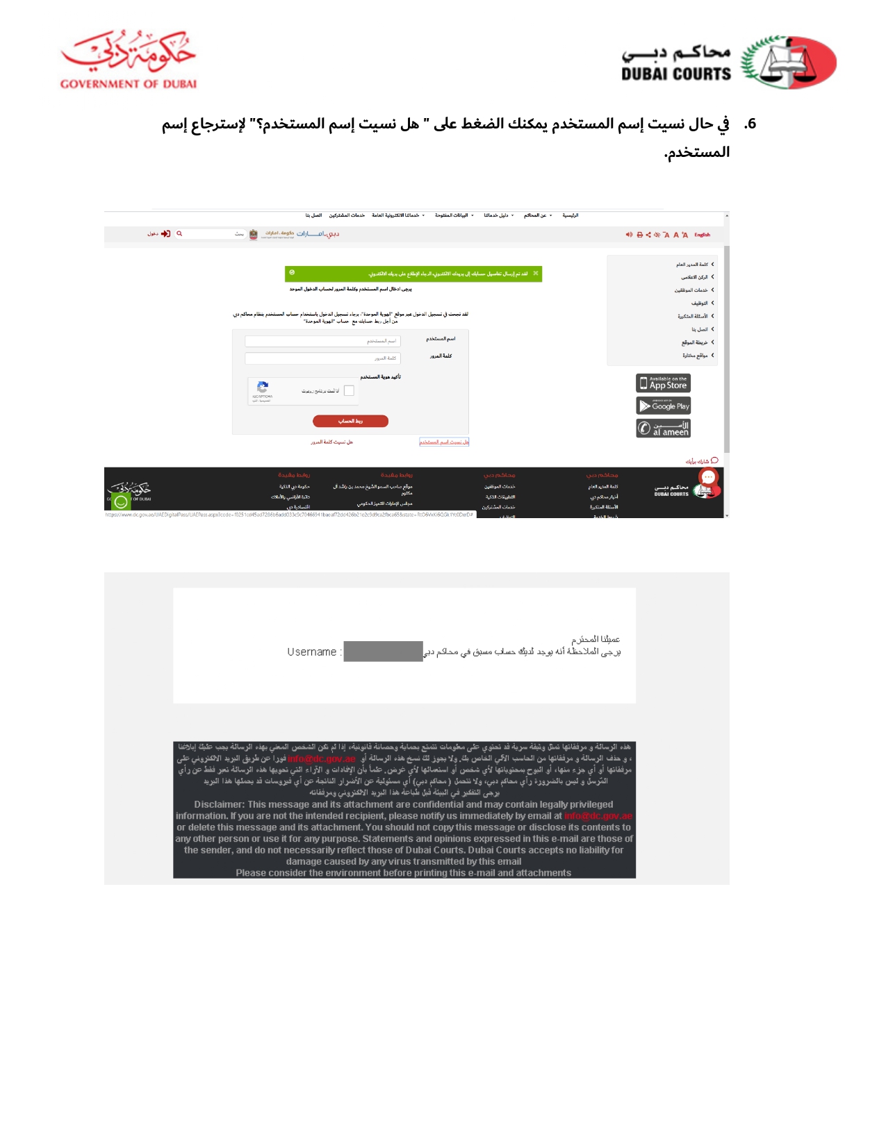 محاكم دبي تسجيل الدخول برقم الهوية الإماراتية